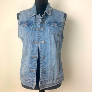 Universal Thread Button Denim Vest S